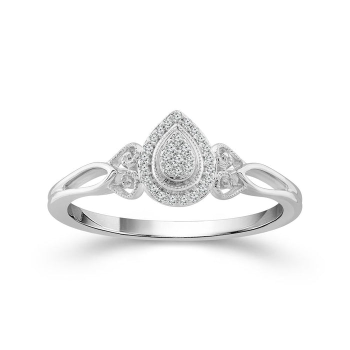 Diamond Fashion Ring 0.08 ct tw 10k White Gold-RP2871SCW0