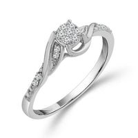 Diamond Fashion Ring 0.1 ct tw 10k White Gold-RP2896A97W0S