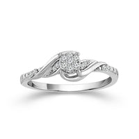 Diamond Fashion Ring 0.1 ct tw 10k White Gold-RP2896A97W0S