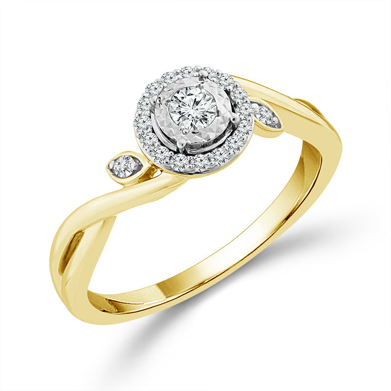 Diamond Fashion Ring 0.20 ct tw 10k Yellow Gold-RP3042TPKY0