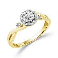 Diamond Fashion Ring 0.20 ct tw 10k Yellow Gold-RP3042TPKY0