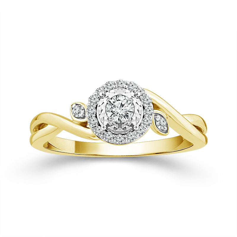 Diamond Fashion Ring 0.20 ct tw 10k Yellow Gold-RP3042TPKY0