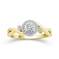 Diamond Fashion Ring 0.20 ct tw 10k Yellow Gold-RP3042TPKY0