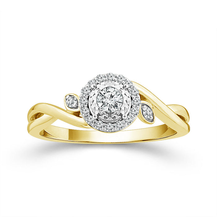 Diamond Fashion Ring 0.20 ct tw 10k Yellow Gold-RP3042TPKY0