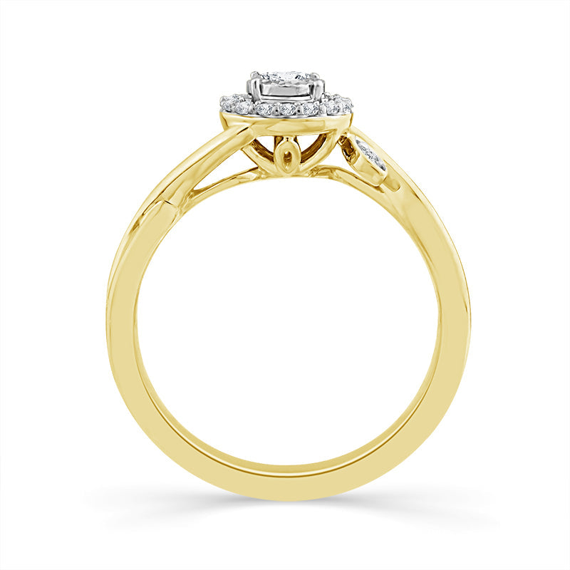 Diamond Fashion Ring 0.20 ct tw 10k Yellow Gold-RP3042TPKY0