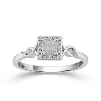 Diamond Fashion Ring 0.13 ct tw 10k White Gold-RP3051A66W0