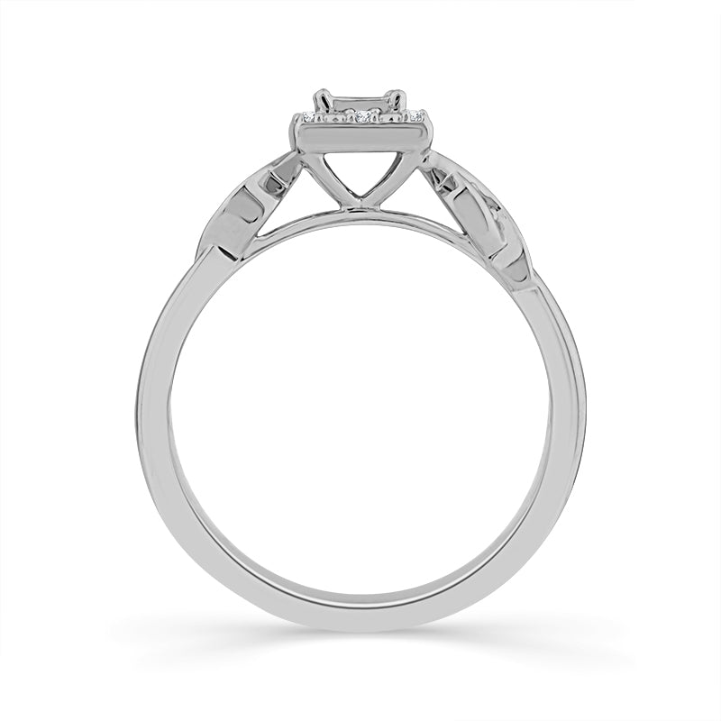 Diamond Fashion Ring 0.13 ct tw 10k White Gold-RP3051A66W0