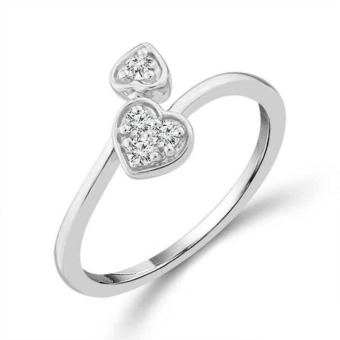 Diamond Fashion Ring 0.13 ct tw 10k White Gold-RP3064A78W0