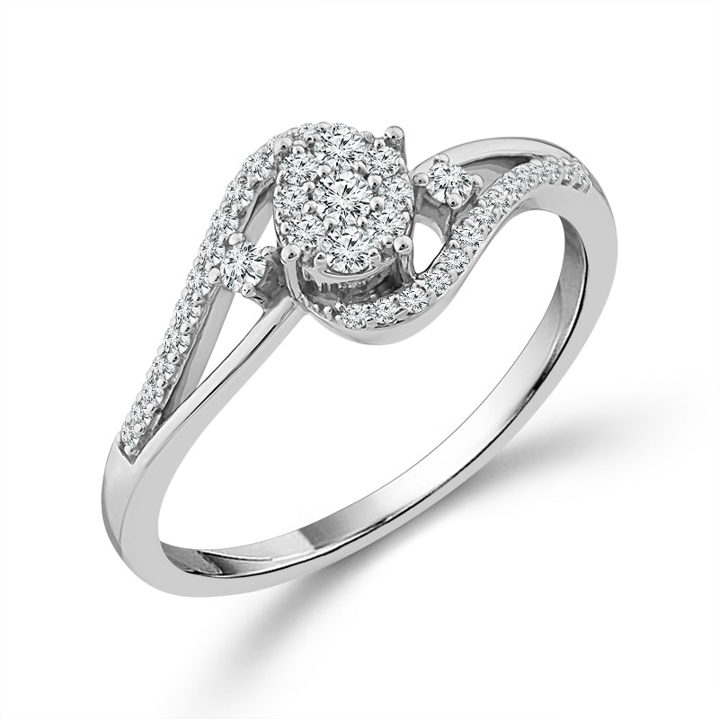 Diamond Fashion Ring 0.25 ct tw 10k White Gold-RP3096A78W0