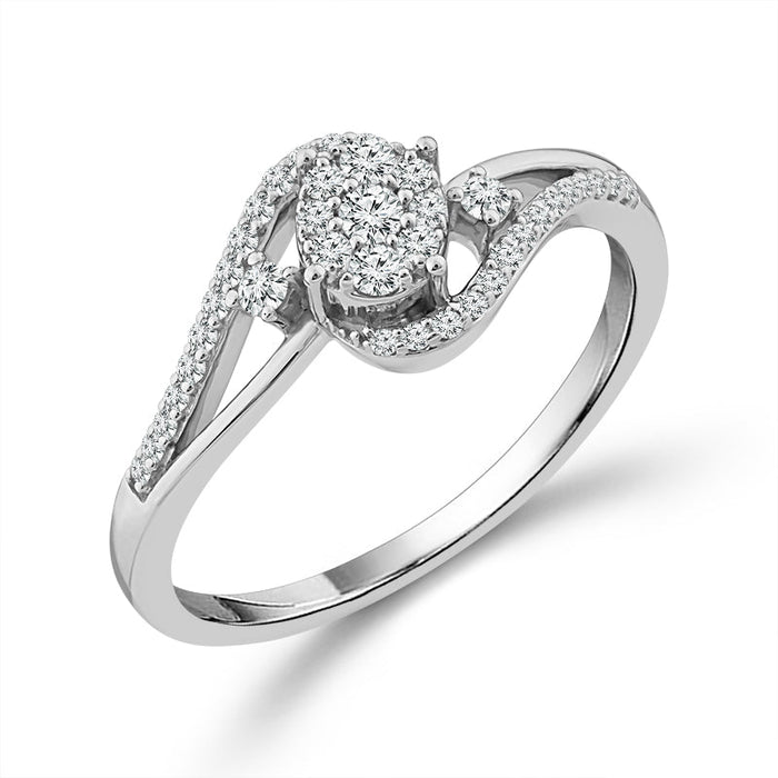 Diamond Fashion Ring 0.25 ct tw 10k White Gold-RP3096A78W0