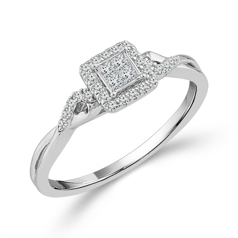 Diamond Fashion Ring 0.20 ct tw 10k White Gold-RP3361A66W0