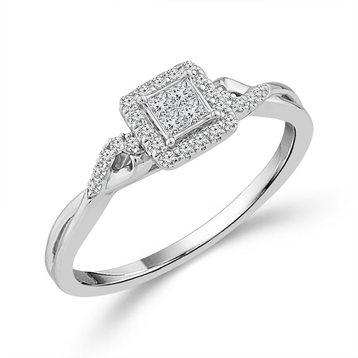Diamond Fashion Ring 0.20 ct tw 10k White Gold-RP3361A66W0