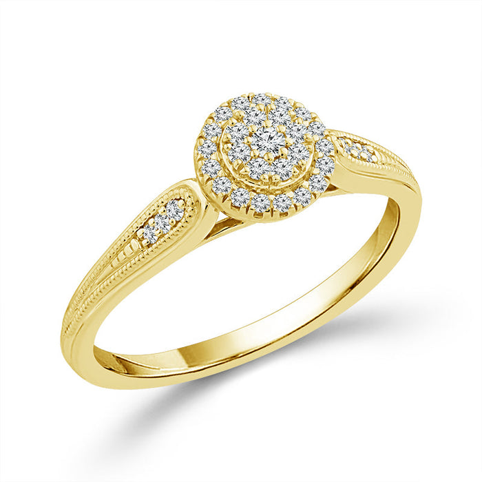 Diamond Fashion Ring 0.17 ct tw 10k Yellow Gold-RP3364A78Y0