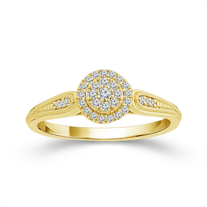 Diamond Fashion Ring 0.17 ct tw 10k Yellow Gold-RP3364A78Y0