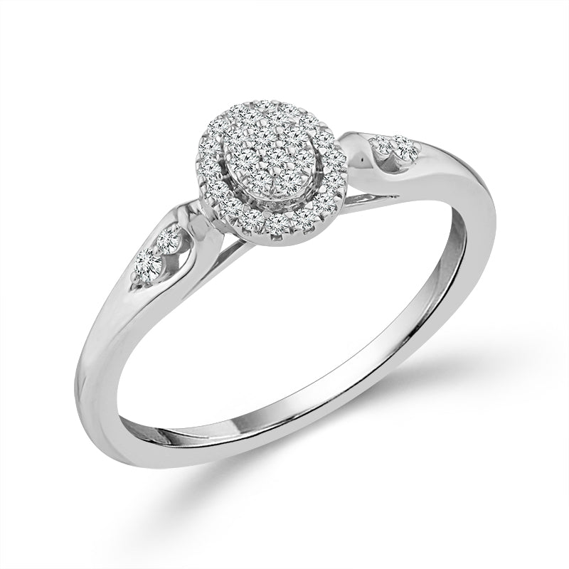Diamond Fashion Ring 0.17 ct tw 10k White Gold-RP3366A78W0