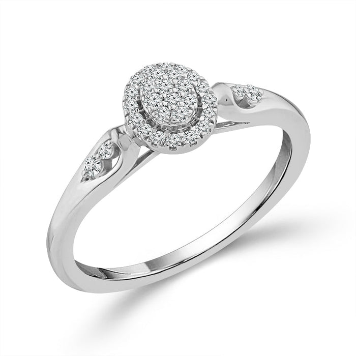 Diamond Fashion Ring 0.17 ct tw 10k White Gold-RP3366A78W0