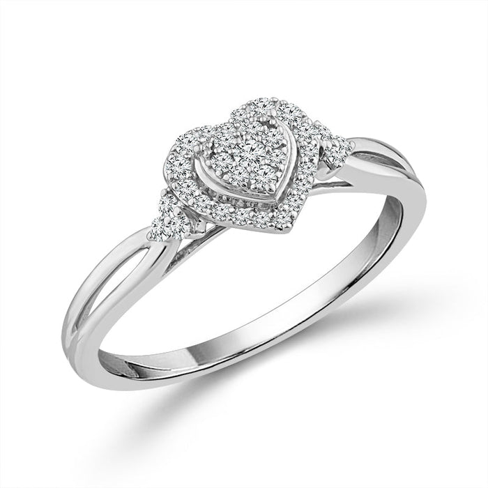 Diamond Fashion Ring 0.17 ct tw 10k White Gold-RP3368A78W0