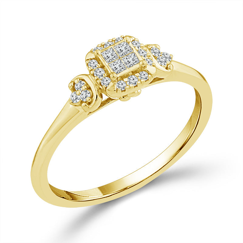 Diamond Fashion Ring 0.17 ct tw 10k Yellow Gold-RP3369A78Y0