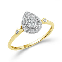Diamond Fashion Ring 0.17 ct tw 10k Yellow Gold+10k White Gold-RP3371A78YW0
