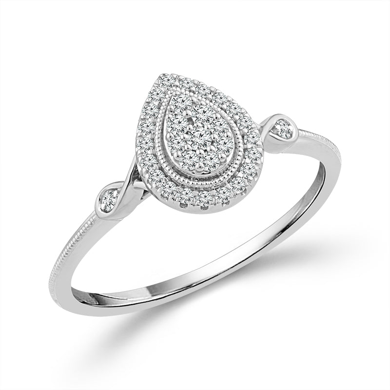 Diamond Fashion Ring 0.17 ct tw 10k Yellow Gold+10k White Gold-RP3371A78YW0