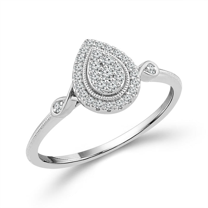 Diamond Fashion Ring 0.17 ct tw 10k Yellow Gold+10k White Gold-RP3371A78YW0