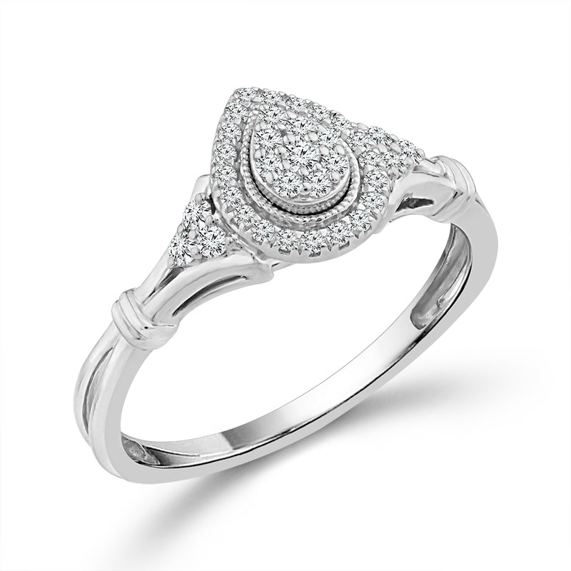 Diamond Fashion Ring 0.20 ct tw 10k Yellow Gold+10k White Gold-RP3372A78YW0