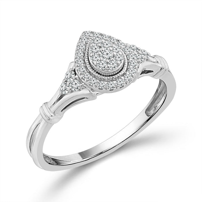 Diamond Fashion Ring 0.20 ct tw 10k Yellow Gold+10k White Gold-RP3372A78YW0