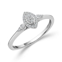 Diamond Fashion Ring 0.10 ct tw 10k White Gold-RP3376A78Y0