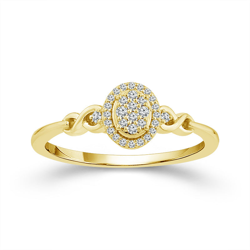 Diamond Fashion Ring 0.10 ct tw 10k Yellow Gold-RP3377A78Y0