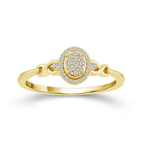 Diamond Fashion Ring 0.10 ct tw 10k Yellow Gold-RP3377A78Y0