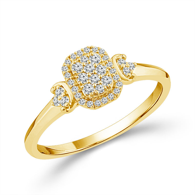 Diamond Fashion Ring 0.17 ct tw 10k Yellow Gold-RP3378A78Y0