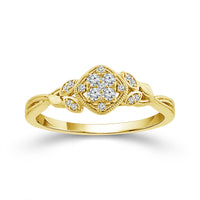Diamond Fashion Ring 0.13 ct tw 10k Yellow Gold-RP3384A78Y0