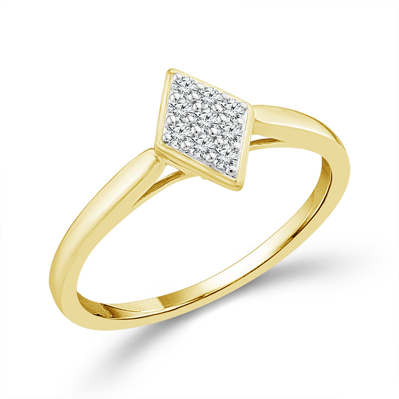 Diamond Fashion Ring 0.13 ct tw 10k Yellow Gold-RP3423A78Y0