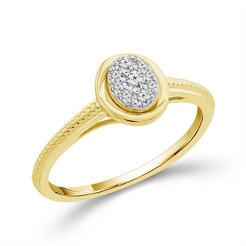 Diamond Fashion Ring 0.13 ct tw 10k Yellow Gold-RP3426A78Y0