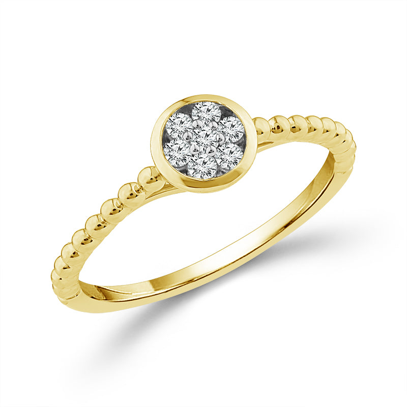 Diamond Fashion Ring 0.13 ct tw 10k Yellow Gold-RP3428A78Y0