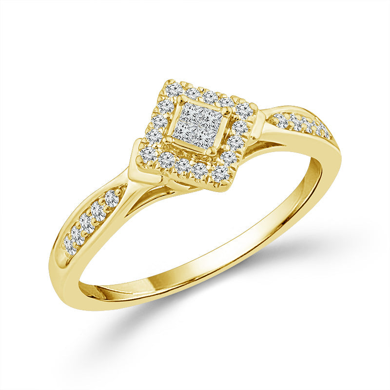Diamond Fashion Ring 0.20 ct tw 10k Yellow Gold-RP3429A66Y0