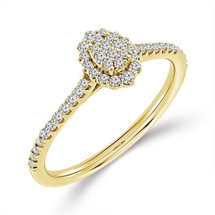 Diamond Engagement Ring 0.20 ct tw 10k Yellow Gold-RP3610A78Y0