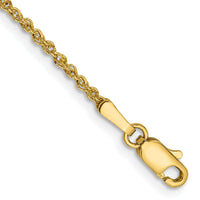 14K 1.7mm Ropa Chain Anklet-RPA028-9