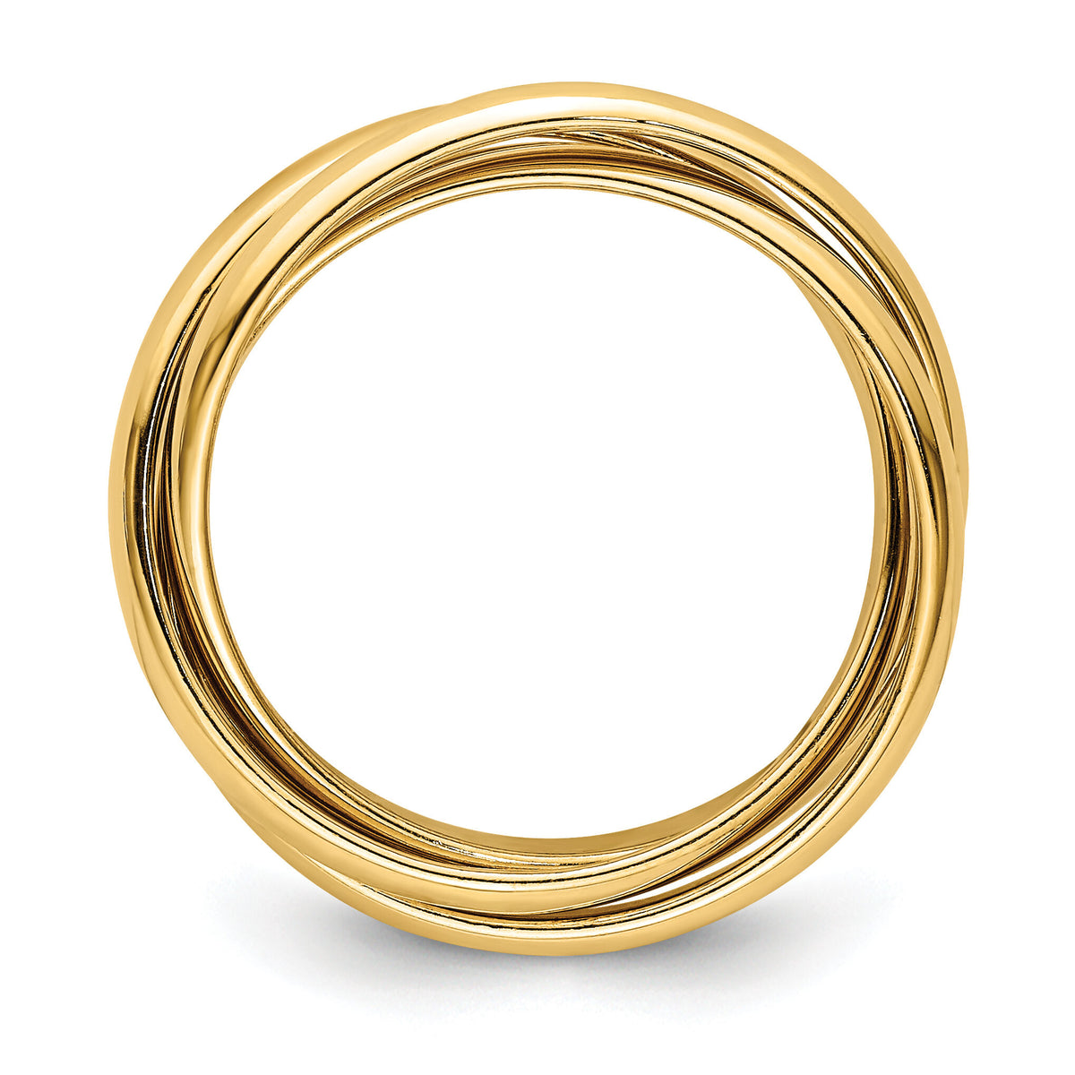 14k Polished Rolling Ring-RR1