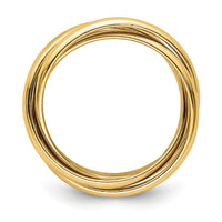14k Polished Rolling Ring-RR1