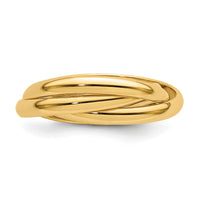 14k Polished Rolling Ring-RR1