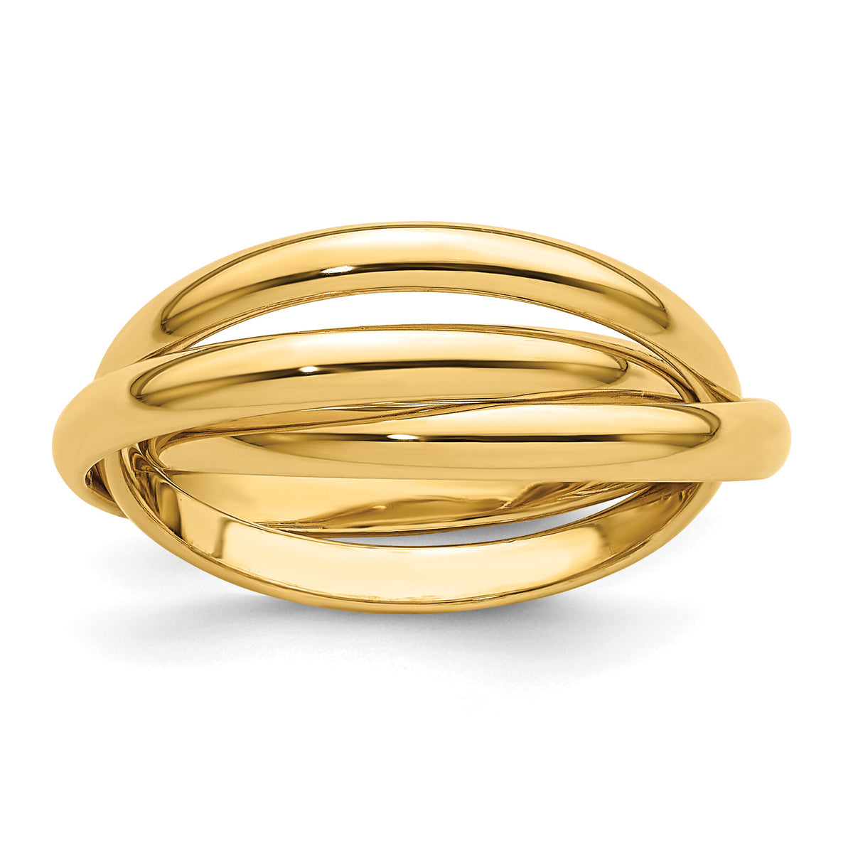 14k Polished Rolling Ring-RR1