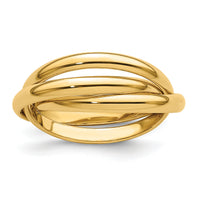 14k Polished Rolling Ring-RR1