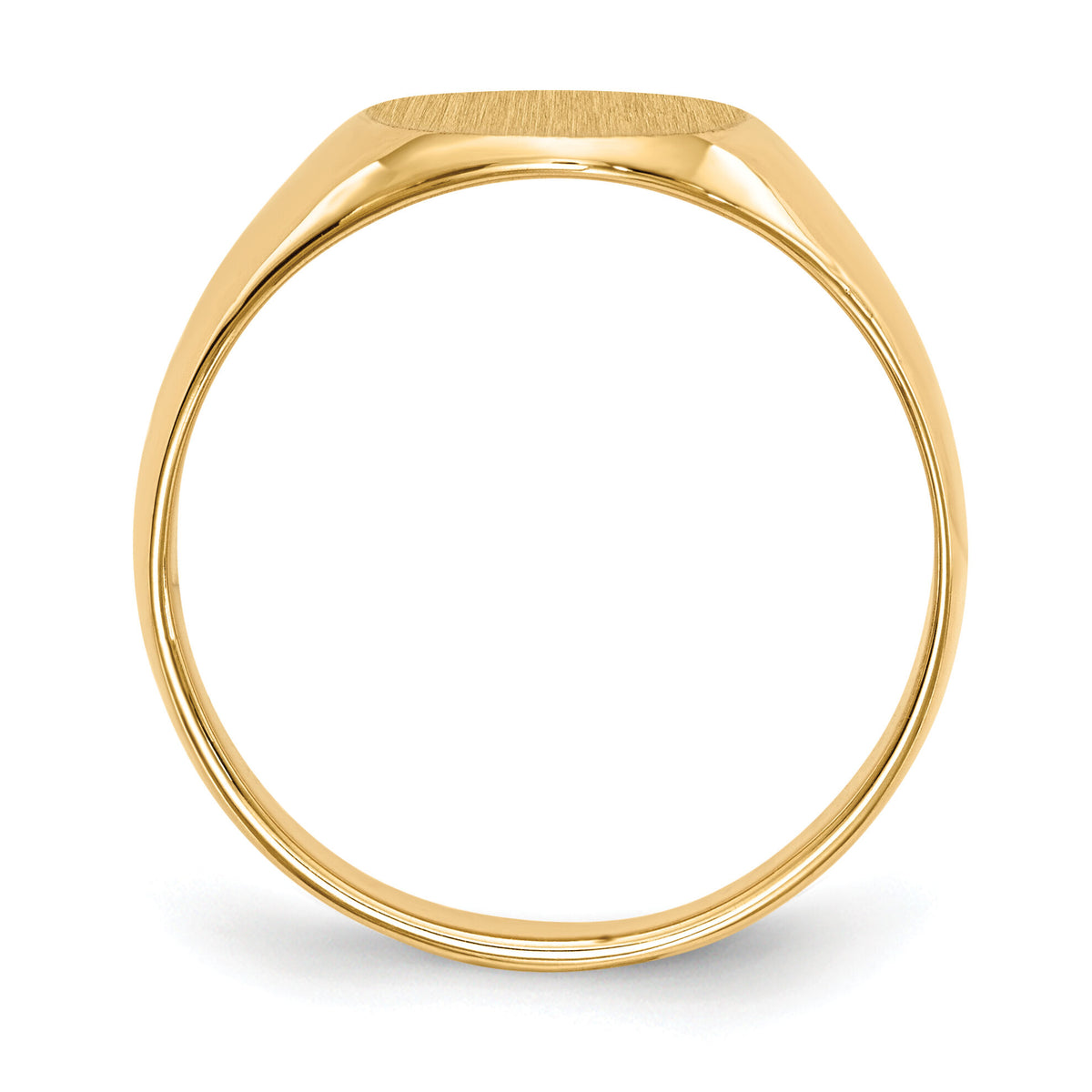 14k 11.5x13.0mm Closed Back Mens Signet Ring-RS104