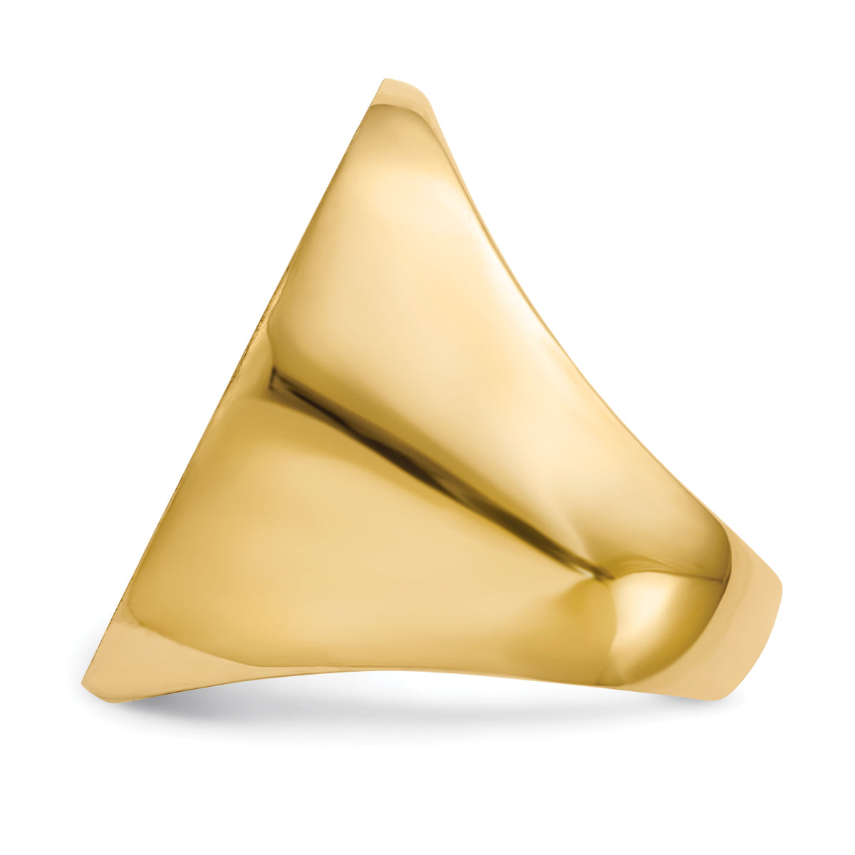 14k 19.0x26.5mm Closed Back Mens Signet Ring-RS111
