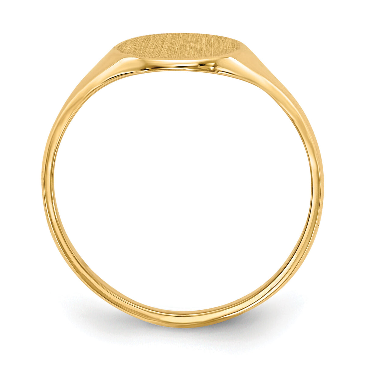 14k 8.5x10.0mm Open Back Signet Ring-RS112