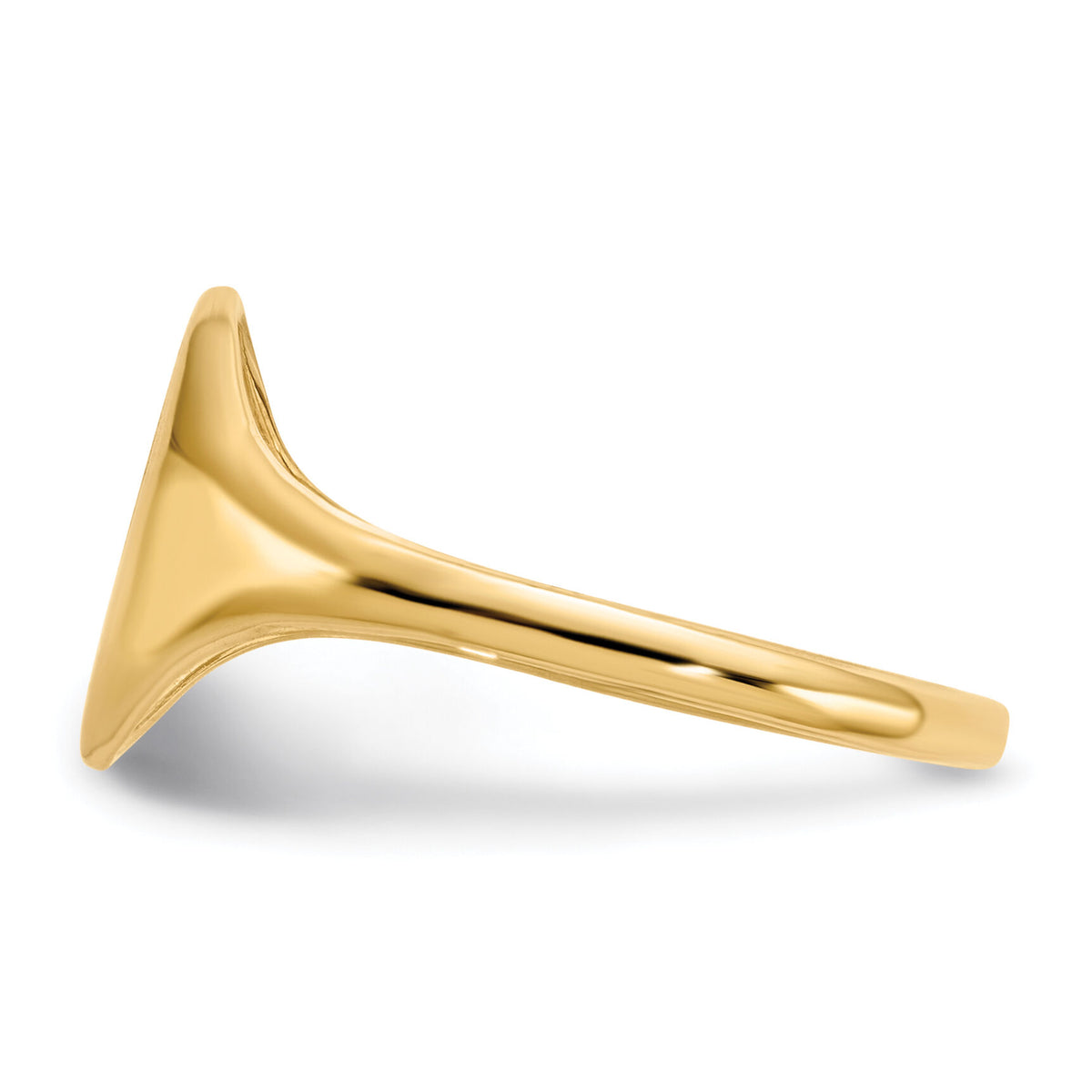 14k 8.5x10.0mm Open Back Signet Ring-RS112