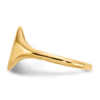 14k 8.5x10.0mm Open Back Signet Ring-RS112