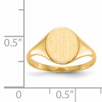 14k 8.5x10.0mm Open Back Signet Ring-RS112