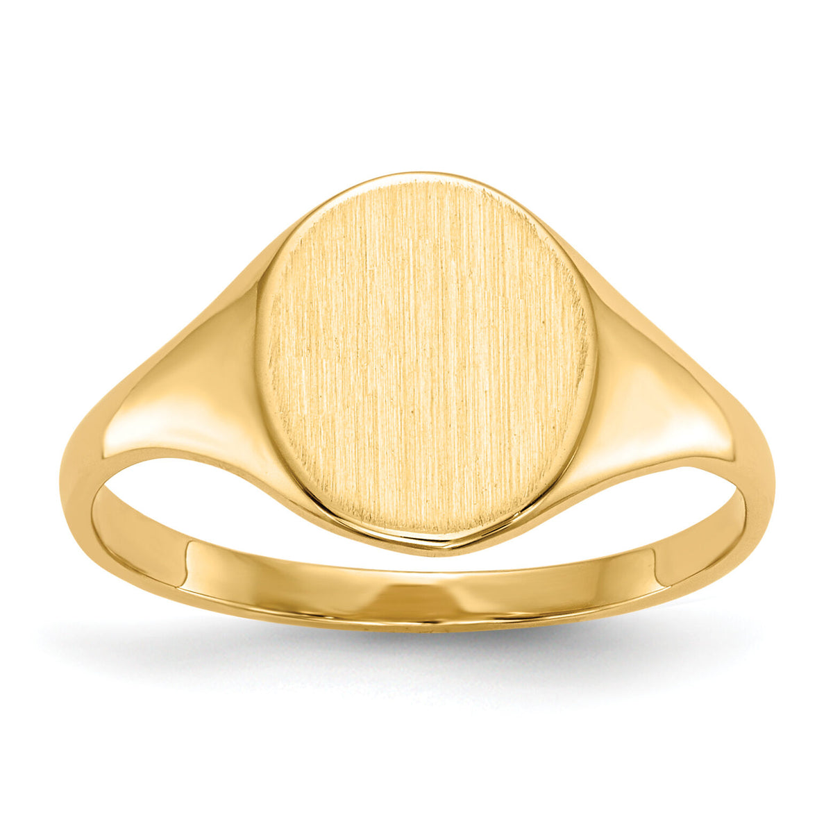 14k 8.5x10.0mm Open Back Signet Ring-RS112